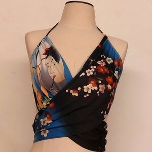 Retro Wrap Top